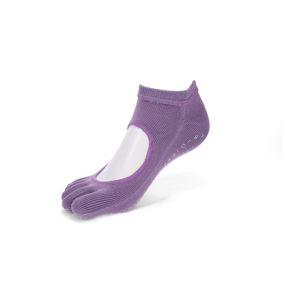 Dry-Touch Wellness Open-Instep Toe Ankle Socks - Lavender (WOMEN)