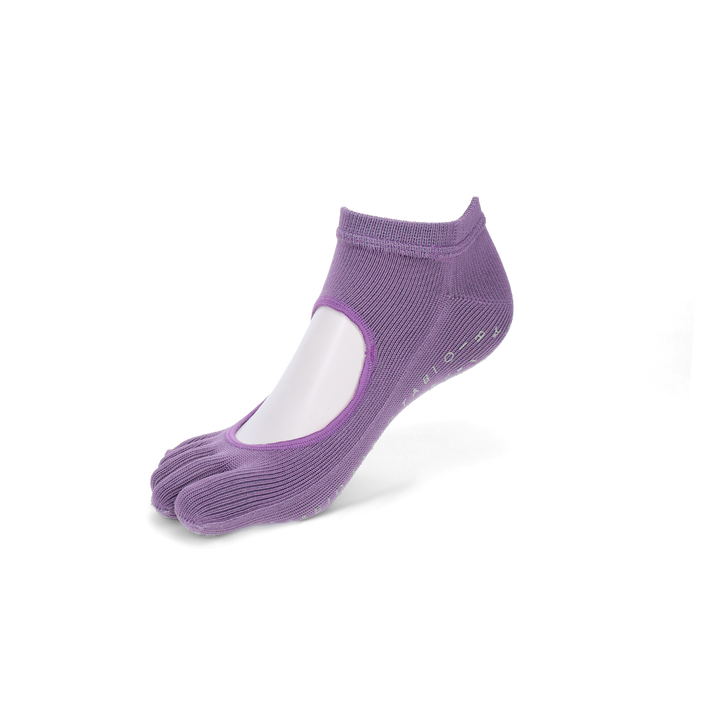 Dry-Touch Wellness Open-Instep Toe Ankle Socks - Lavender (WOMEN)