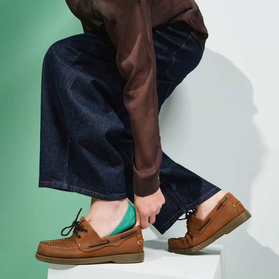 Toe No-Show Socks - Green (MEN)