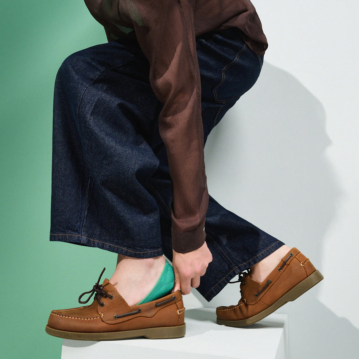 Toe No-Show Socks - Green (MEN)
