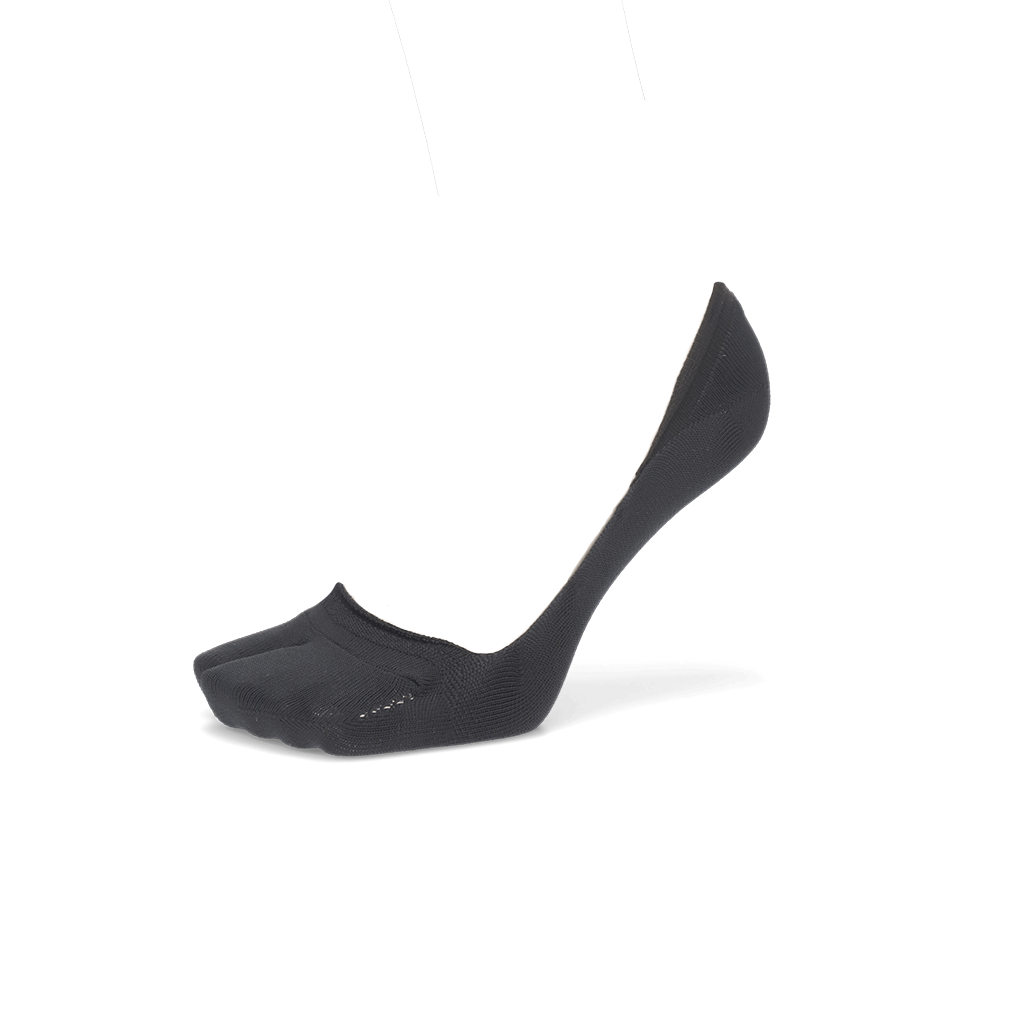 Perfect Fit Tabi No-Show Socks with COOLMAX®︎ fiber - Black (MEN)