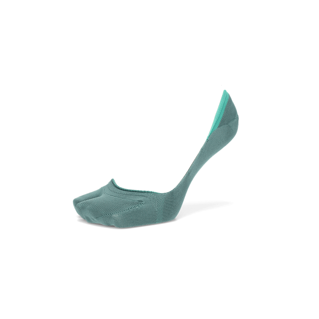 Perfect Fit Tabi No-Show Socks with COOLMAX®︎ fiber - BlueGreen (MEN)