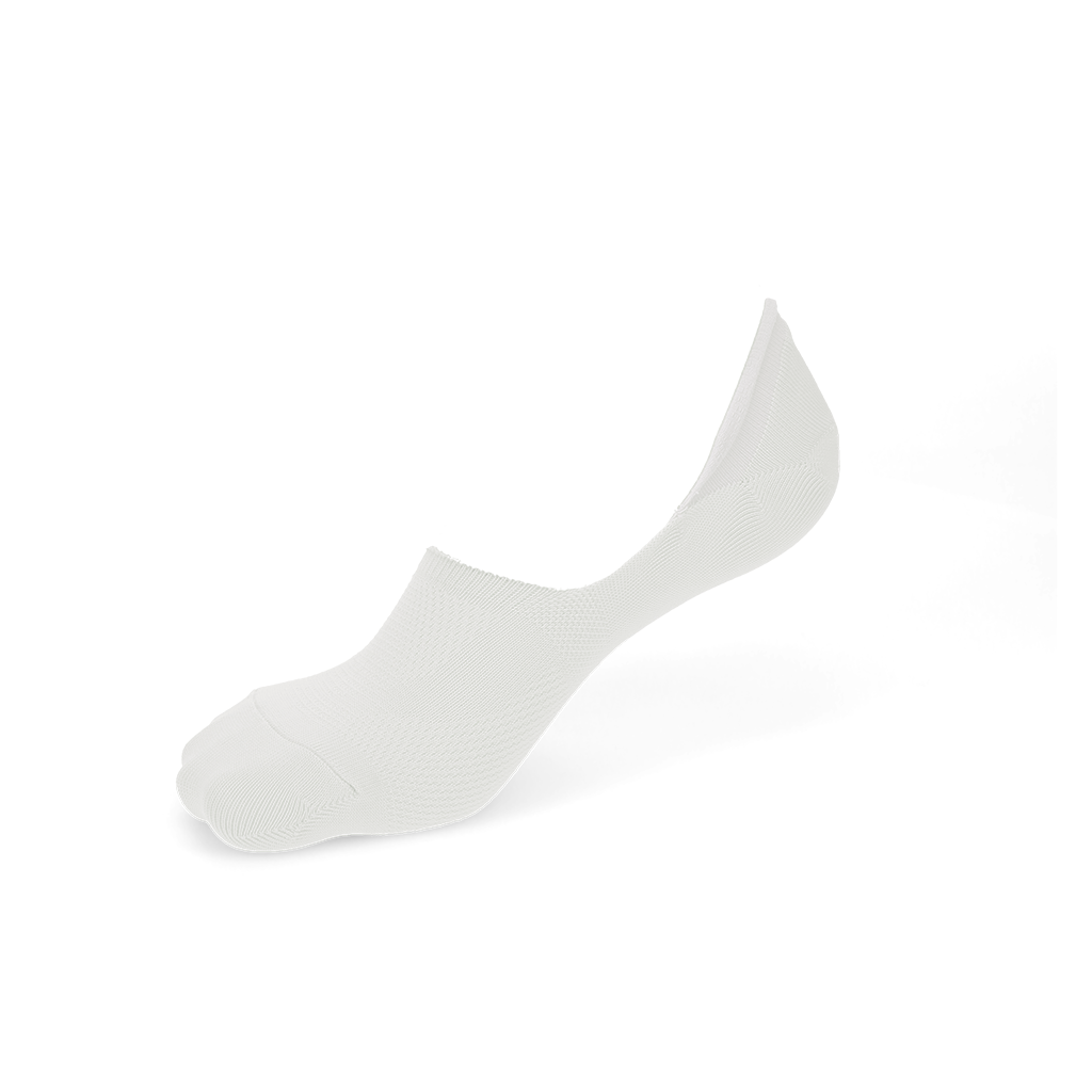 Perfect Fit Dry Mesh No-Show Socks with COOLMAX®︎ fiber - White (MEN)