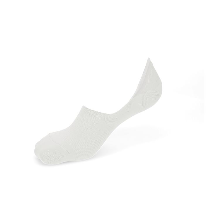 Perfect Fit Dry Mesh No-Show Socks with COOLMAX®︎ fiber - White (MEN)