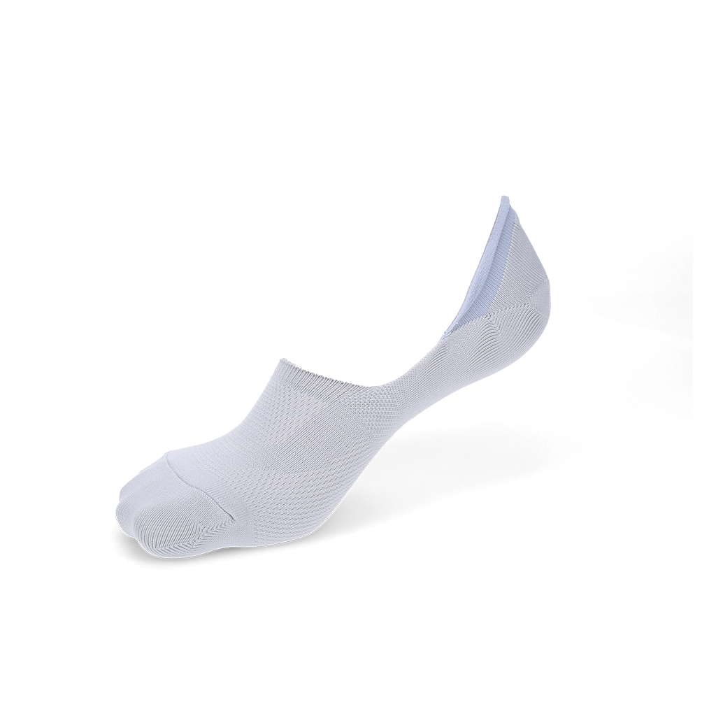 Perfect Fit Dry Mesh No-Show Socks with COOLMAX®︎ fiber - LightGrey (MEN)