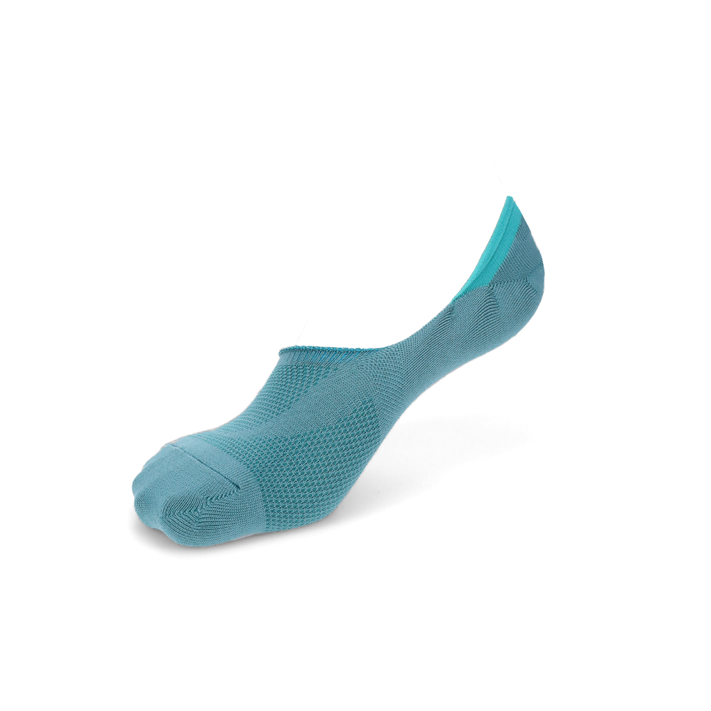 Perfect Fit Dry Mesh No-Show Socks with COOLMAX®︎ fiber - BlueGreen (MEN)