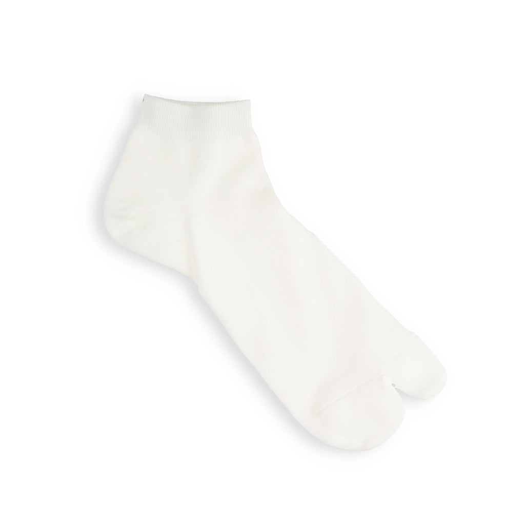 Cotton Pile Tabi Sneaker Socks - White (MEN)