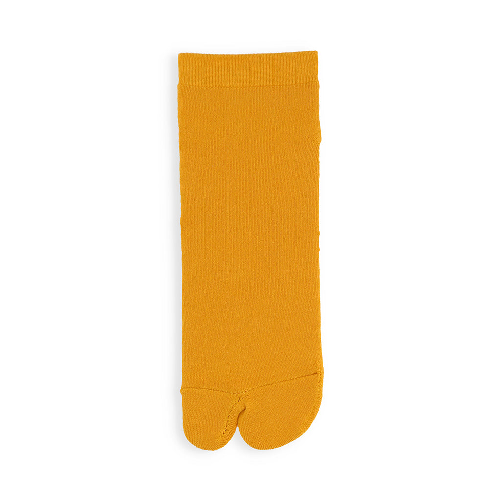 Cotton Pile Tabi Sneaker Socks - Yellow