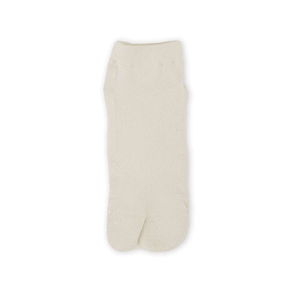High-Standard Washi Pile Tabi Sneaker Socks - White