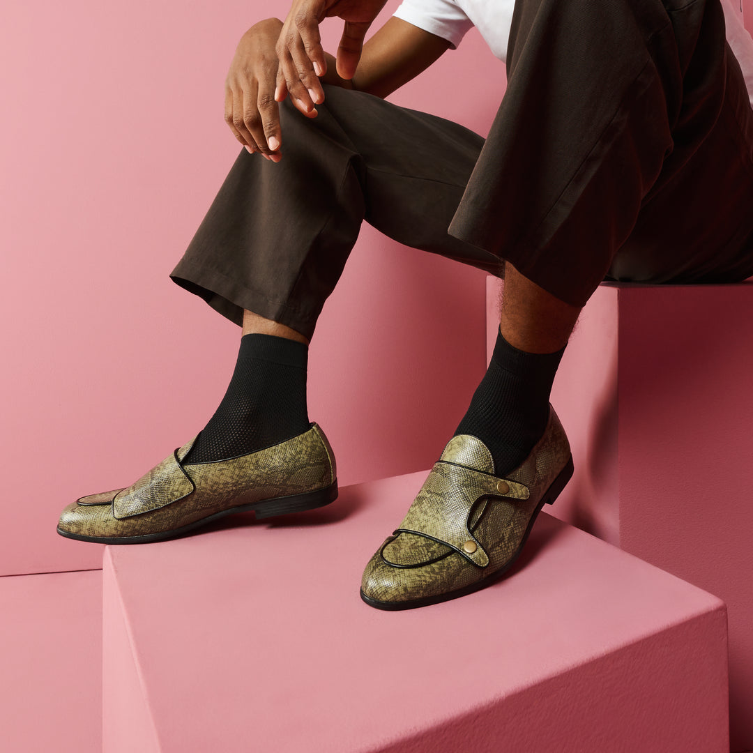 Full-Mesh Quarter Socks - Black (MEN)