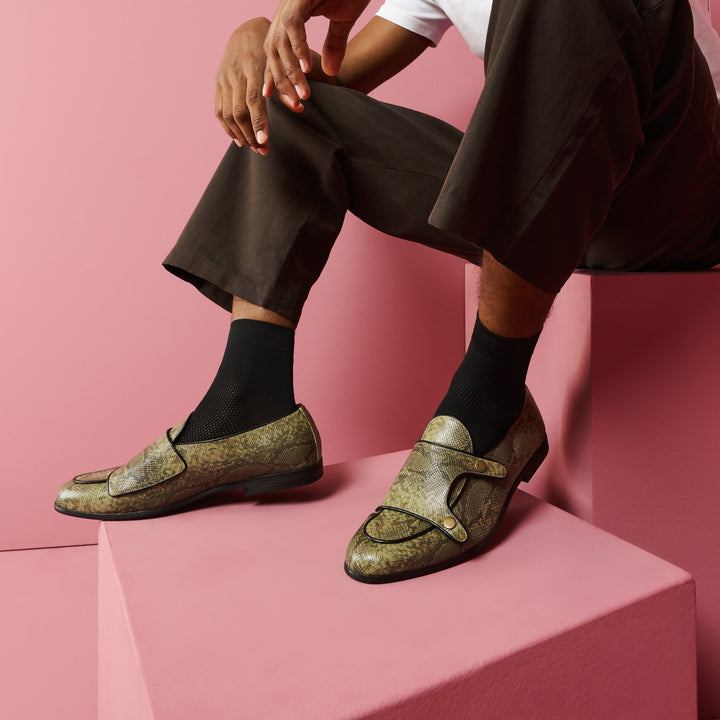 Full-Mesh Quarter Socks - Black (MEN)