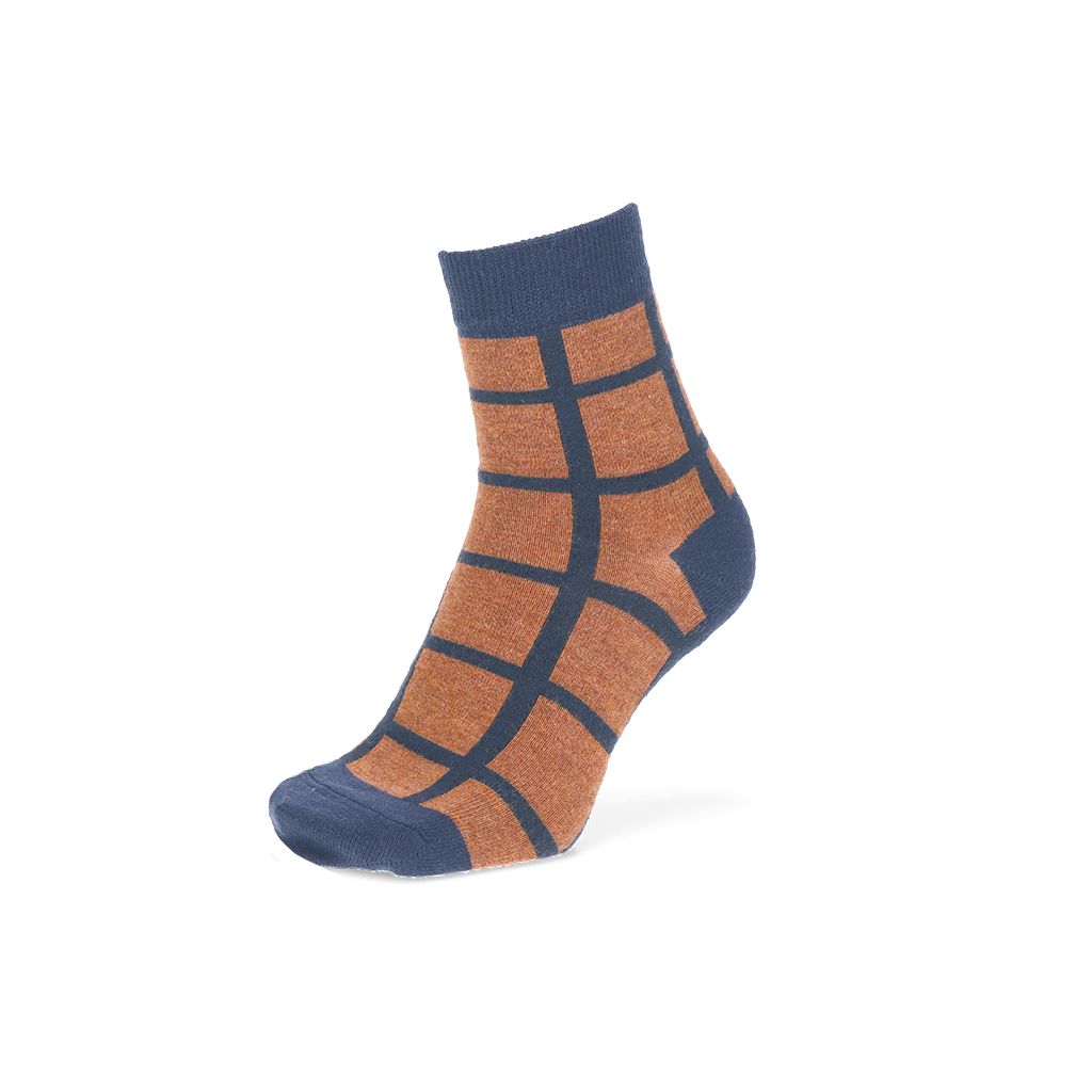 Windowpane Merino  Short Crew Socks