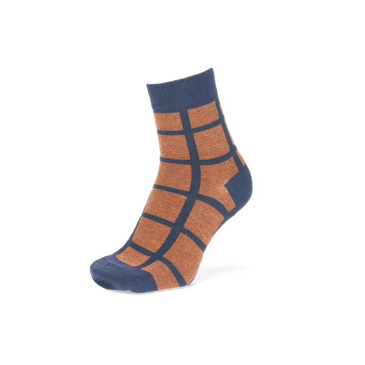 Windowpane Merino  Short Crew Socks