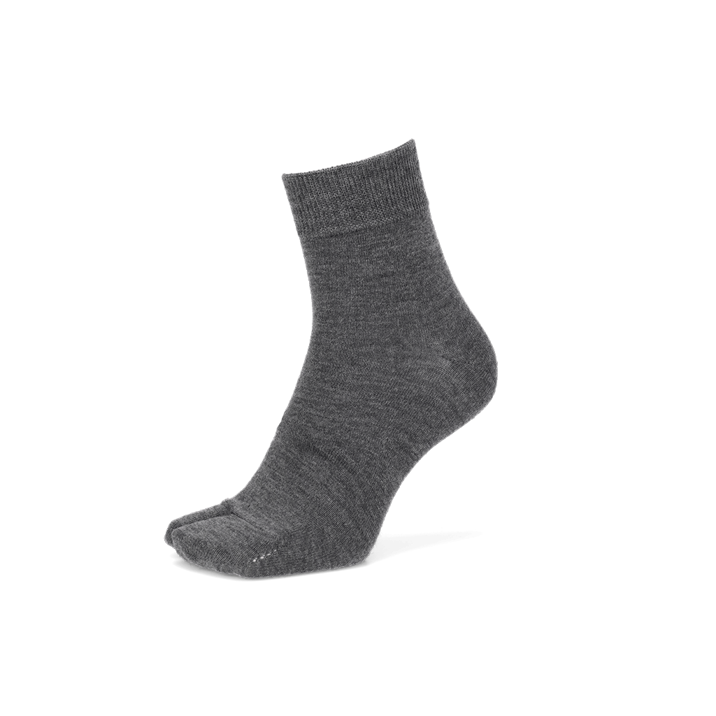 Heathered Merino Tabi Quarter Socks