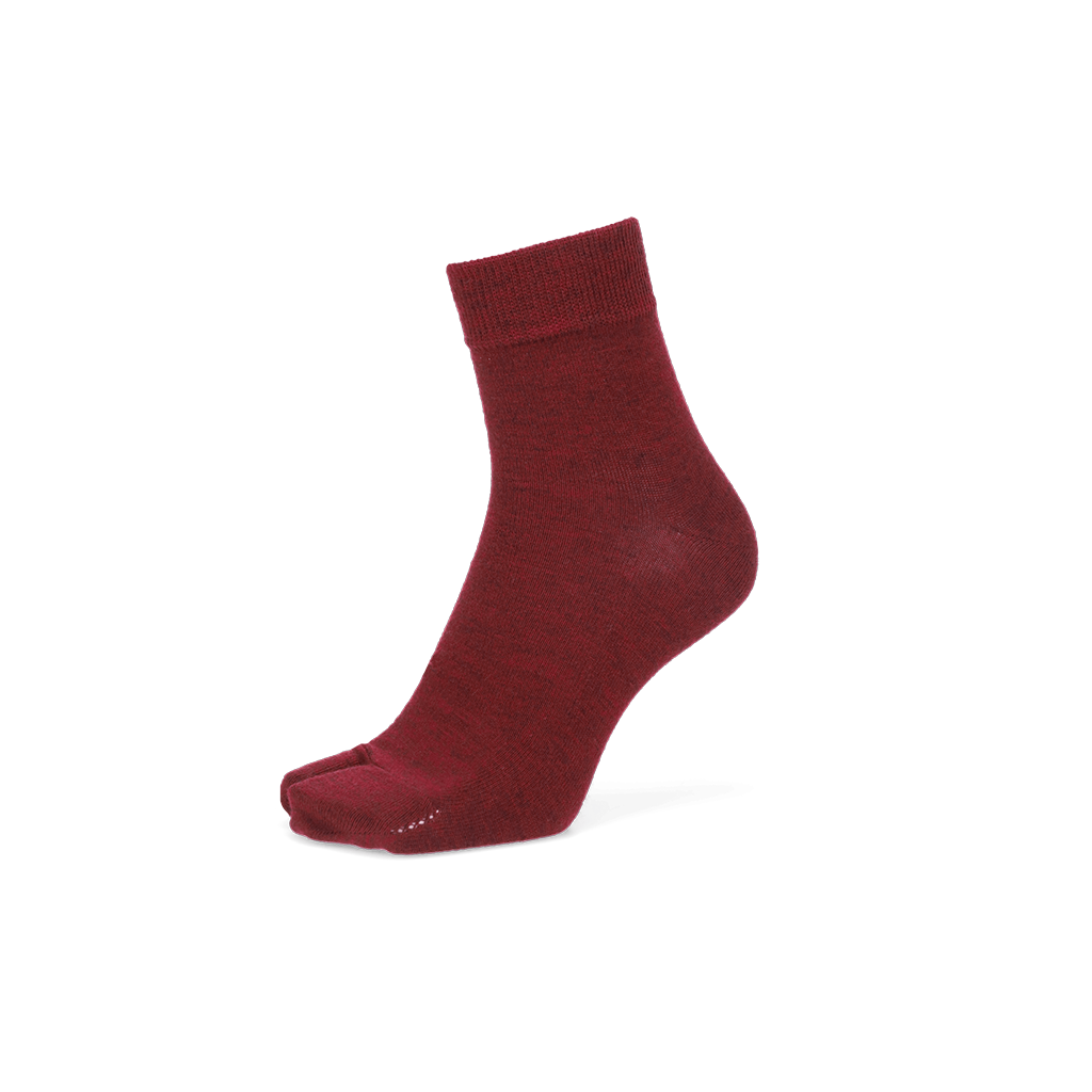 Heathered Merino Tabi Quarter Socks