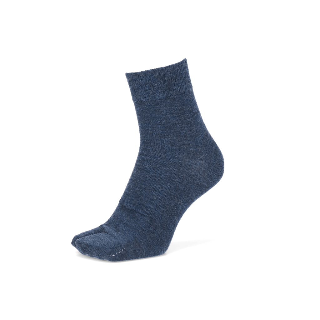Heathered Merino Tabi Quarter Socks