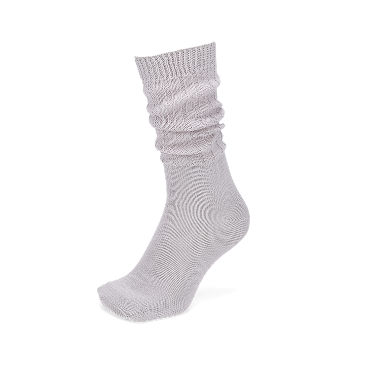 Washi Sheer Slouch Crew Socks - LightGrey (MEN)