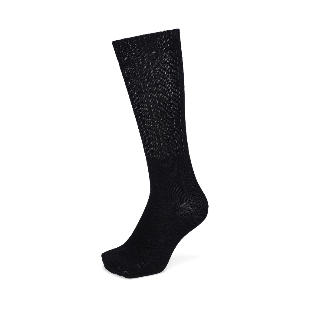 Washi Sheer Slouch Crew Socks - Black (MEN)