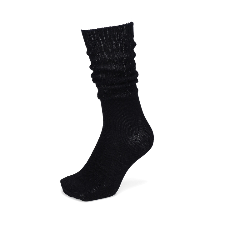 Washi Sheer Slouch Crew Socks - Black (MEN)