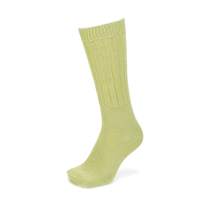 Washi Sheer Slouch Crew Socks - LightGreen (MEN)