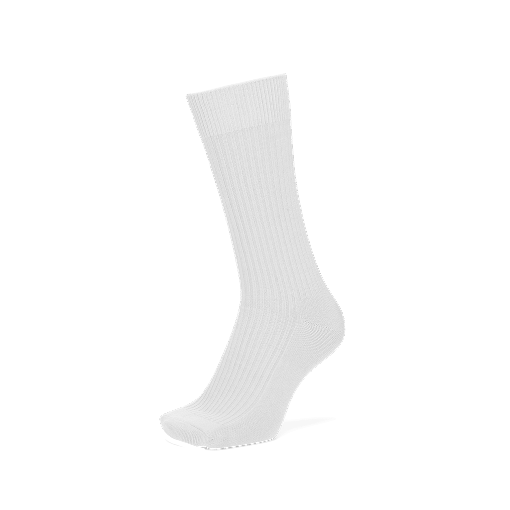 Power Fit Cotton Crew Socks - White (MEN)