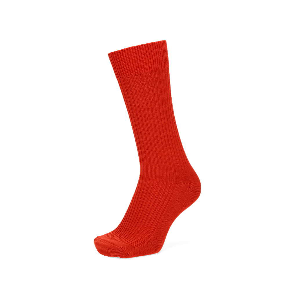Power Fit Cotton Crew Socks - Red (MEN)