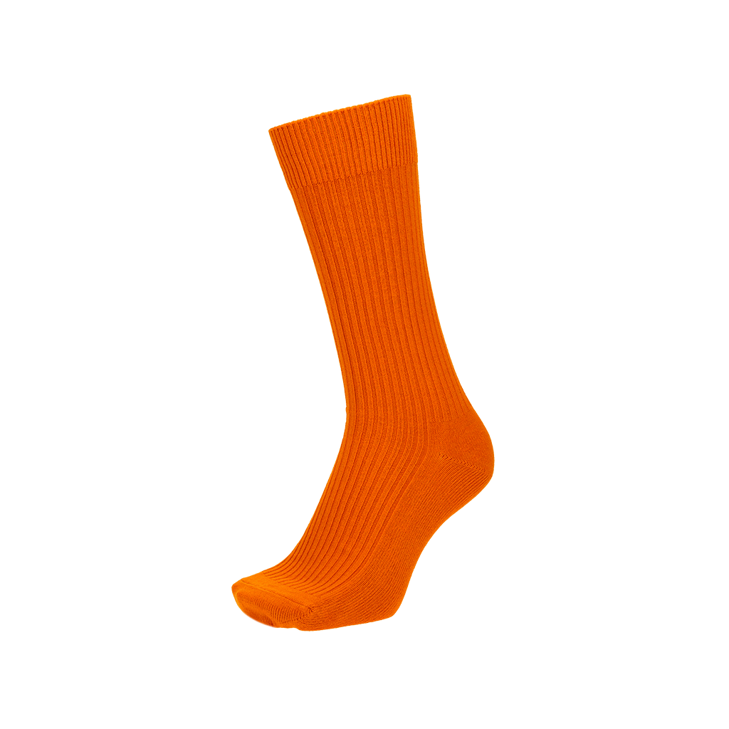 Power Fit Cotton Crew Socks - Orange (MEN)