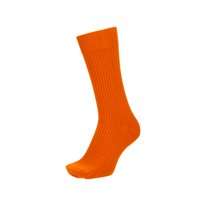 Power Fit Cotton Crew Socks - Orange (MEN)