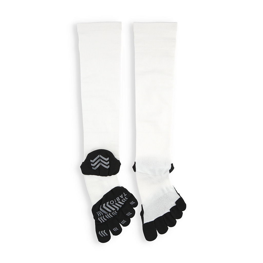 Ultra-Light Compression Toe Knee-High Socks - White (UNISEX)