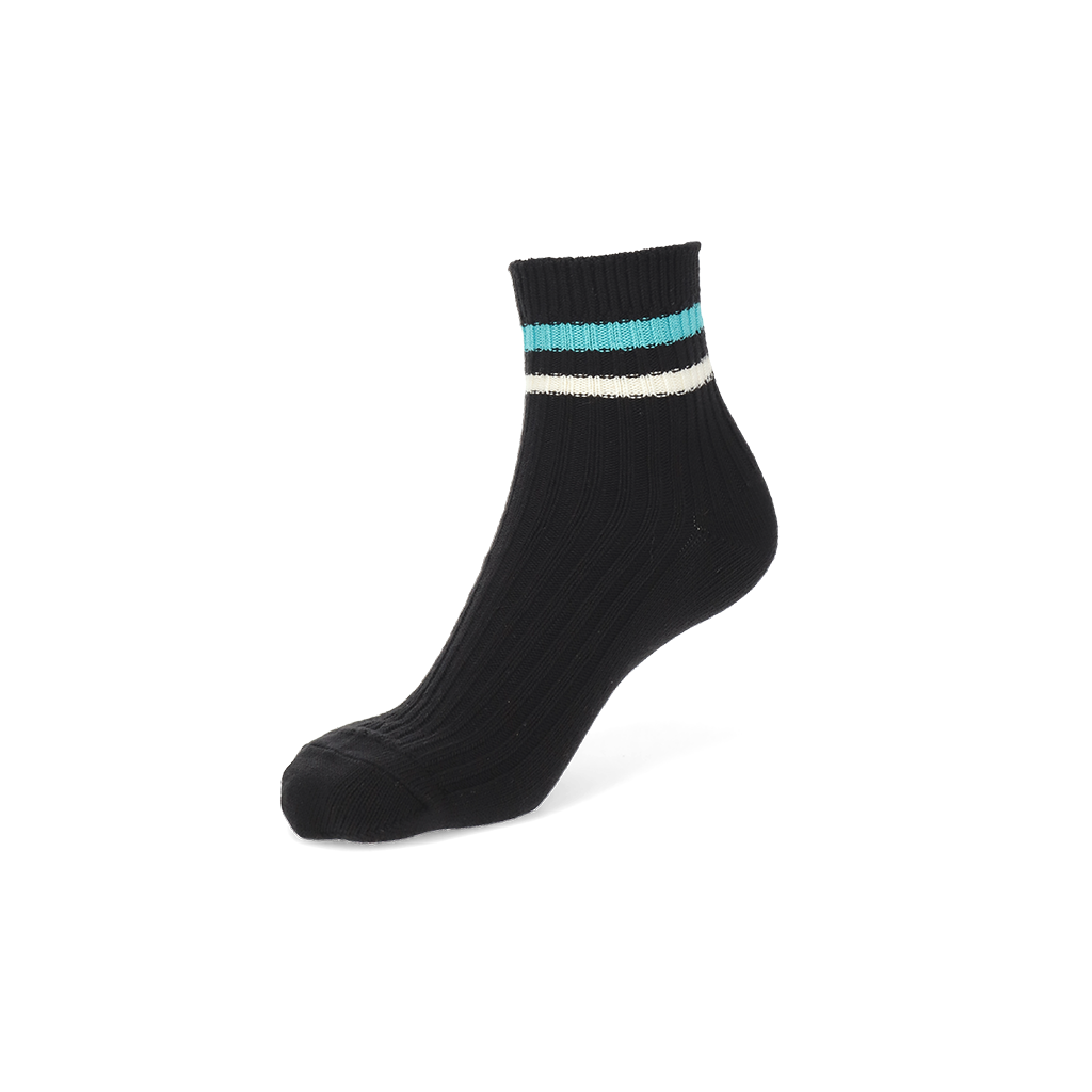 Striped Cotton  Short Crew Socks