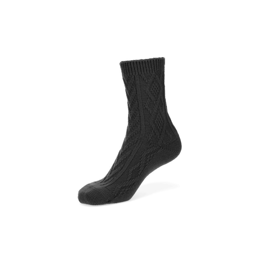 Cable Merino  Crew Socks