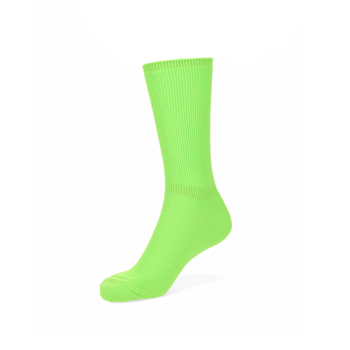 Ribbed Neon Color Cotton Crew Socks Ribbed Neon Color Cotton Crew Socks