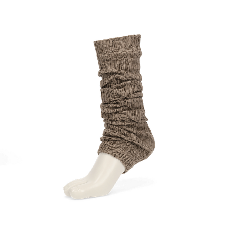 Ribbed Cotton  Leg Warmers
