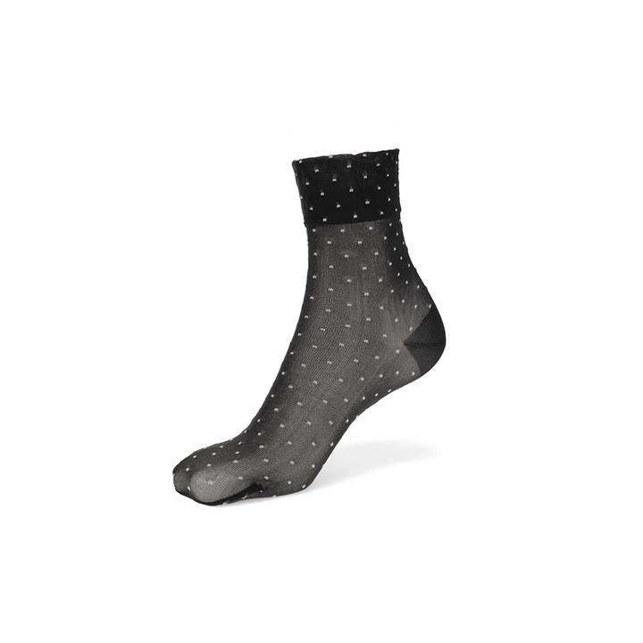 Pin Dot  Short Crew Socks