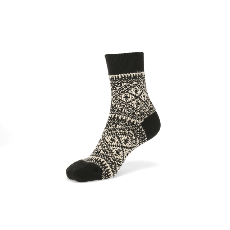 Sustainable Merino Ethnic  Crew Socks