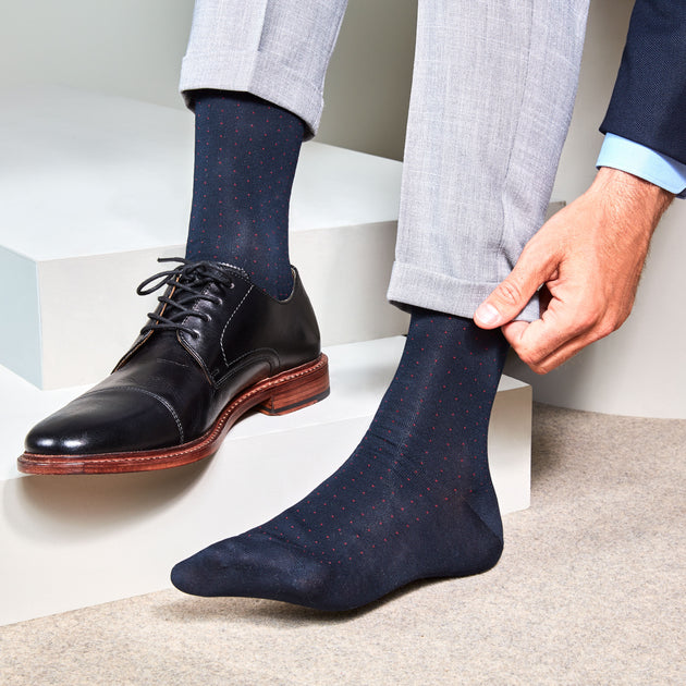 Tabio Men's Plush Pin Cotton Crew Socks – Japanese Socks Tabio USA