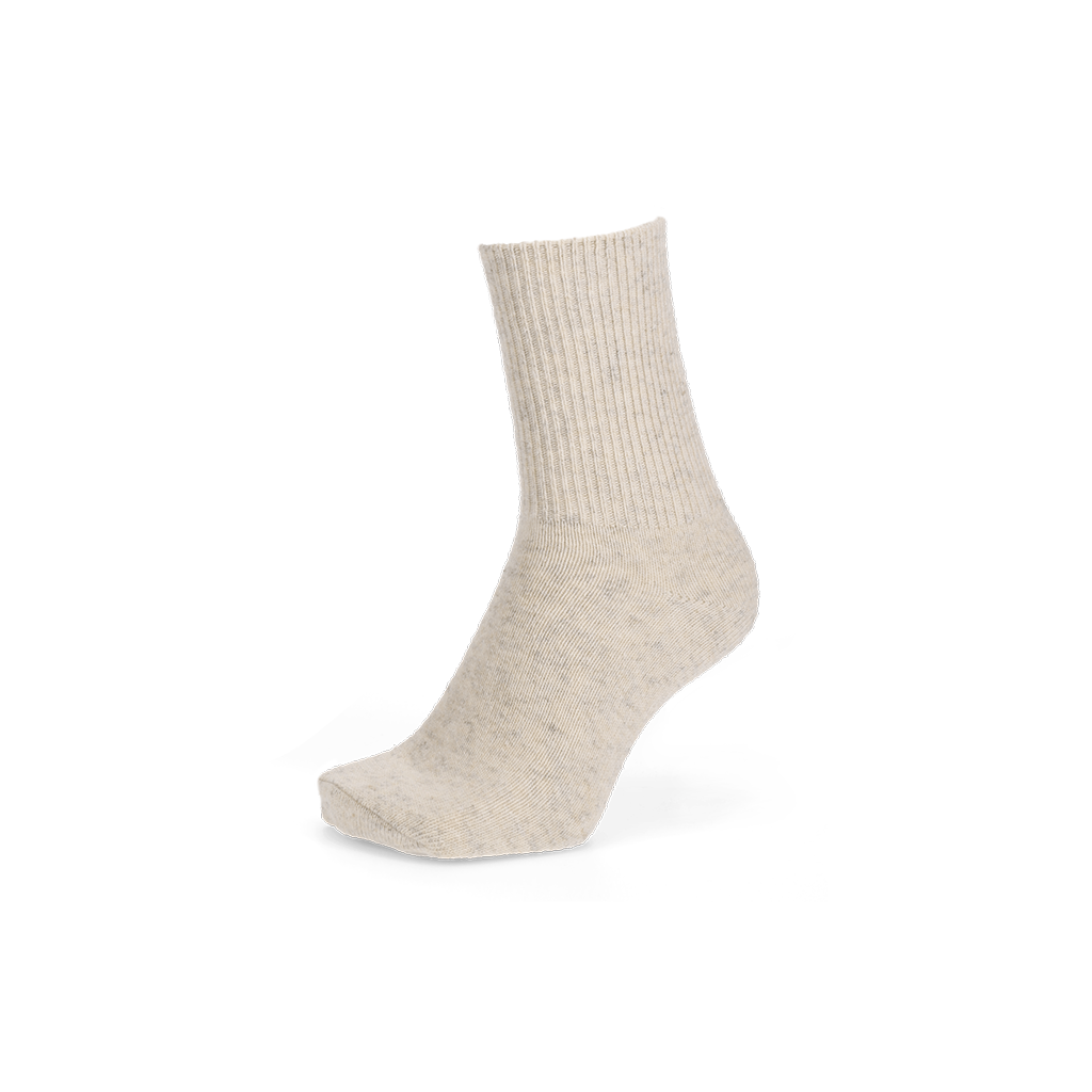 Sustainable Merino Crew Socks - Ivory (MEN)