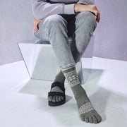 Heathered Snow Toe  Crew Socks