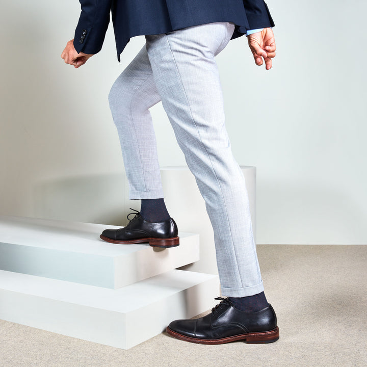 Plush Pin Cotton Crew Socks (MEN)