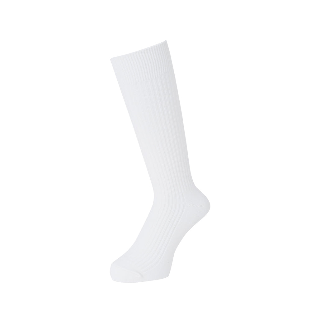 Power Fit Cotton Crew Socks - White (MEN)