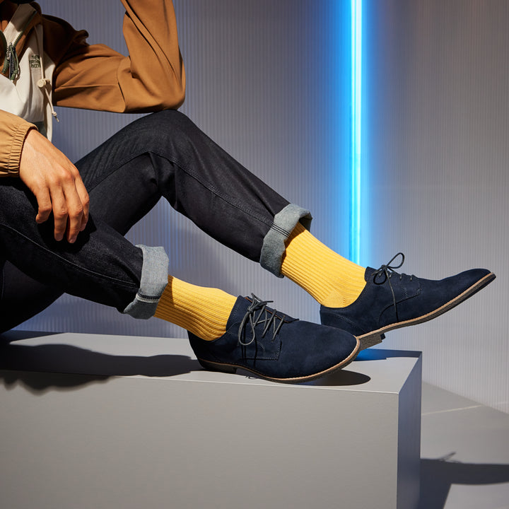 Power Fit Cotton Crew Socks - Yellow (MEN)