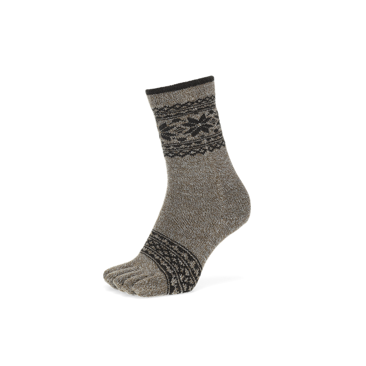 Heathered Snow Toe  Crew Socks
