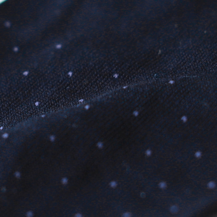 Pin Dot Cotton Knee-High Socks - NavyBlue (MEN)
