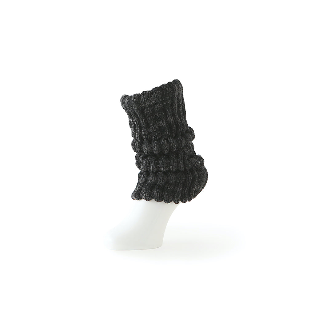 Handmade long 100% merino wool leg warmers 31 in Black one size