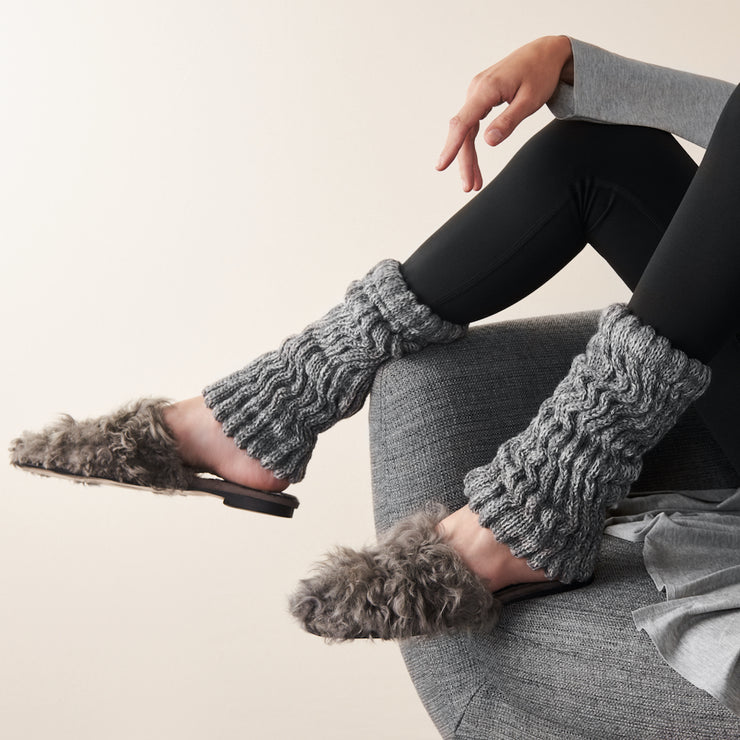 Tabio Men's and Women's Merino Wool-Lined Leg Warmers – Japanese