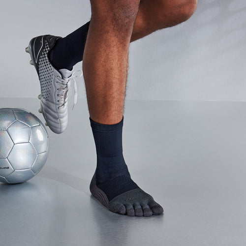 Soccer/Football Toe Crew Socks - Black (MEN)