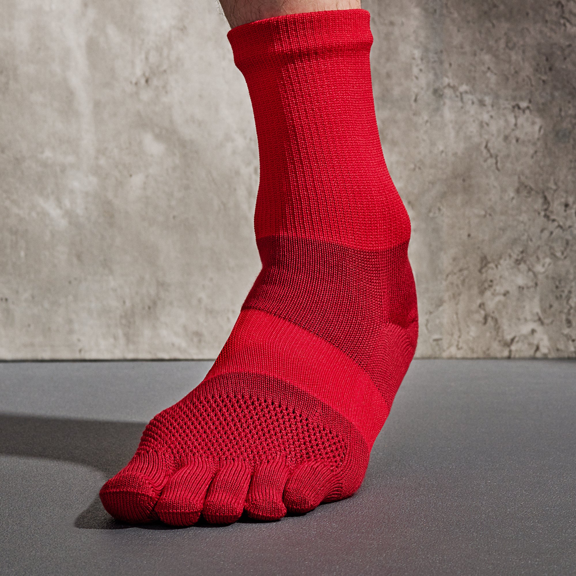 Masu's Angel Monogram Socks Red Mail Order | Palette Art
