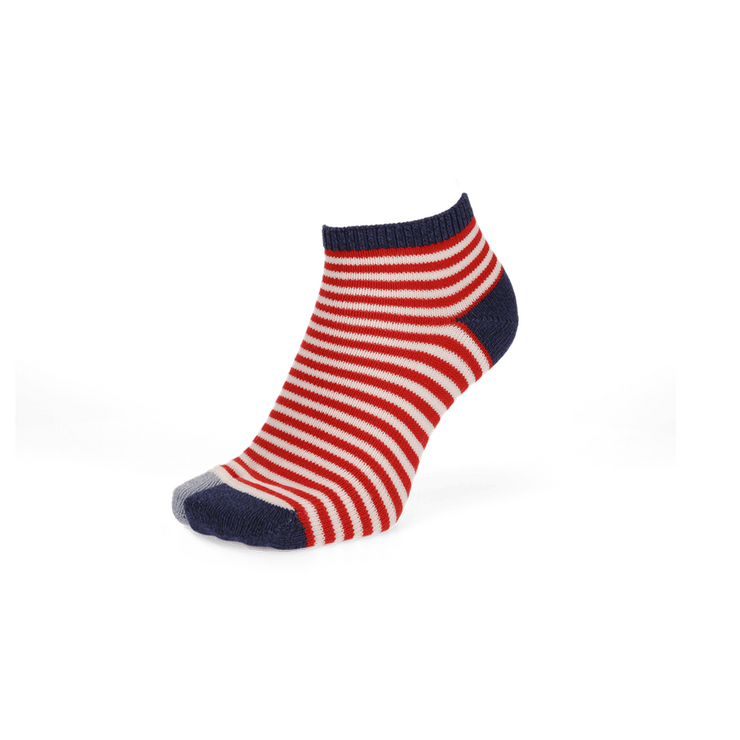 Striped Cotton Tabi Sneaker Socks